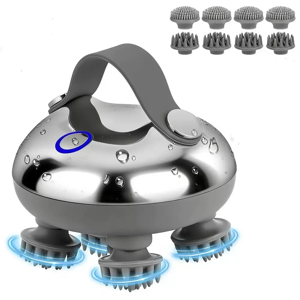 YLSM023 Portable Electric Head Massager – Rechargeable Waterproof Scalp Massager with Kneading Vibration, Relaxation & Stress Relief