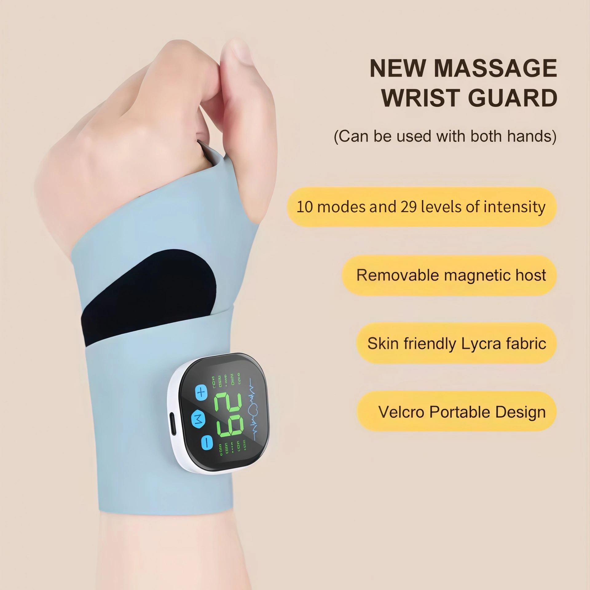 YLSM022 Pulse EMS tendon sheath wrist protector with multiple levels of tenosynovitis wrist protection and health care wrist massager intelligent massager
