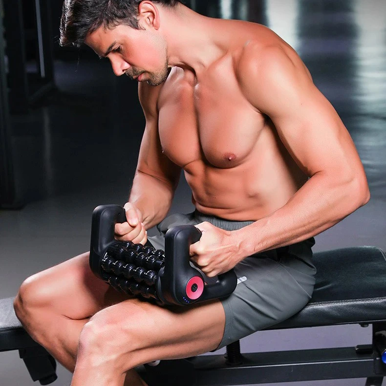 YLSM018 Triangular roller massage device, suitable for fully relaxing muscles during exercise, suitable for home use and providing comfort.