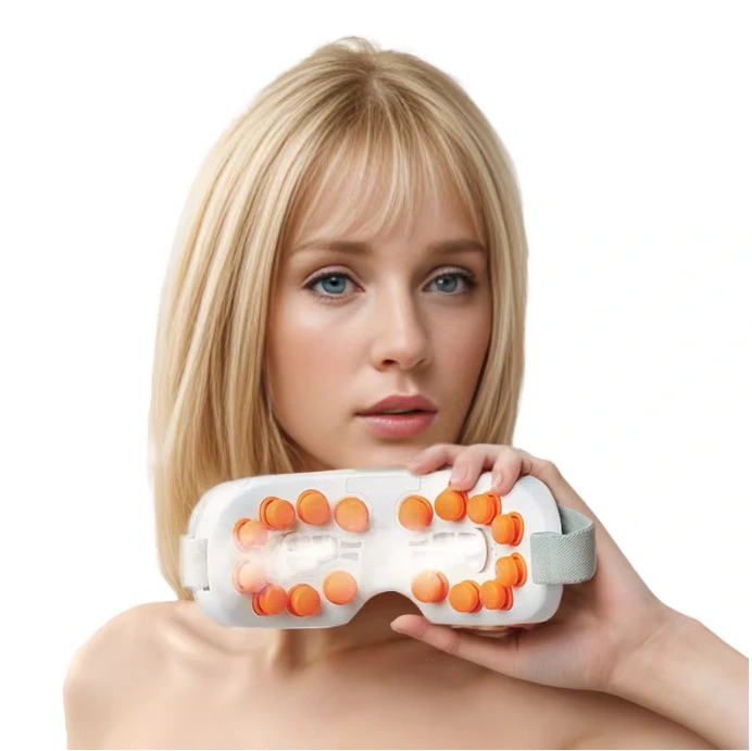 YLSM041 Rechargeable Eye Massager with Acupoint Kneading, Steam Eye Moisturizing, Bluetooth & UV‑Light Sterilization for Eye Fatigue Relief