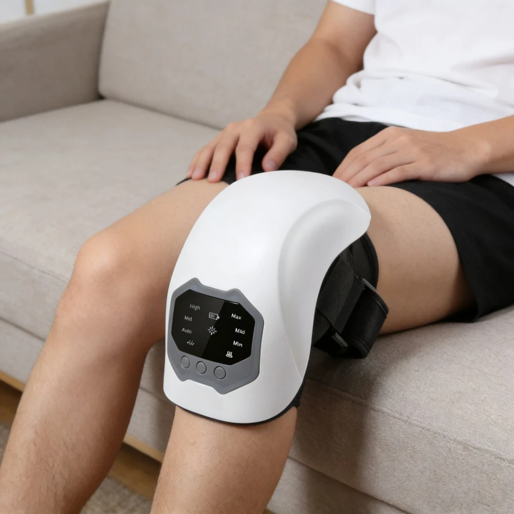 YLSM035 Red Light Infrared Pain Relieve Arthritis Knee Joint Treatment Massager Smart Physiochemistry Hot Compress Knee Massage Machine