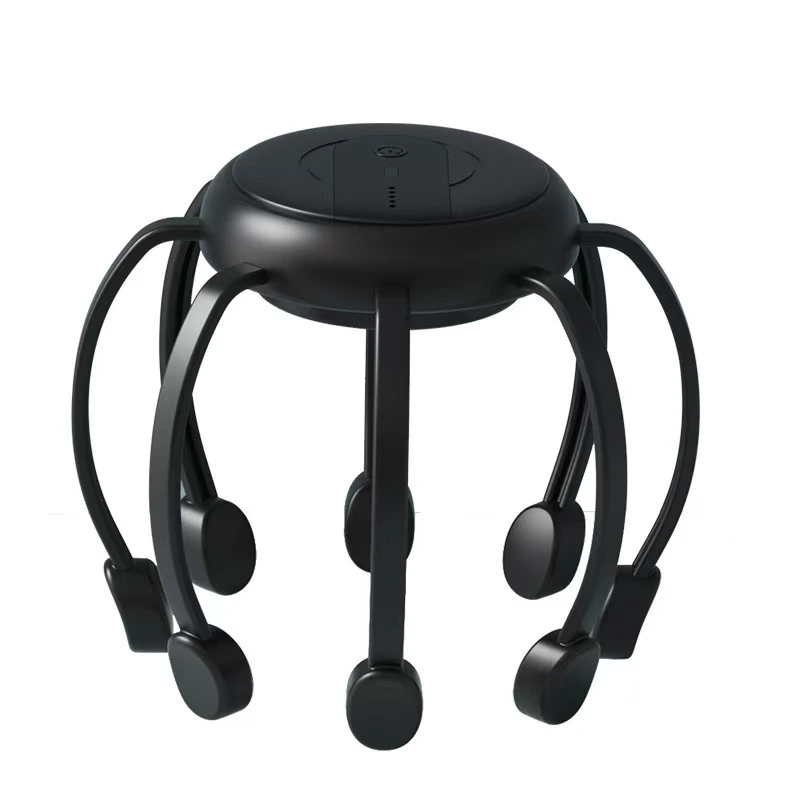 YLSM043 Rechargeable Electric Octopus Head Massager, Wireless Automatic Scalp Massager for Head Fatigue Relief for Home and Office Use