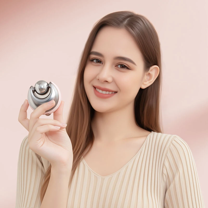 YLSM044 Stainless Steel Facial Roller Ice Ball, Cold Compress Skin Care Beauty Tool for Facial Lifting, Contour Shaping and Puffiness Reduction for Women Home Use