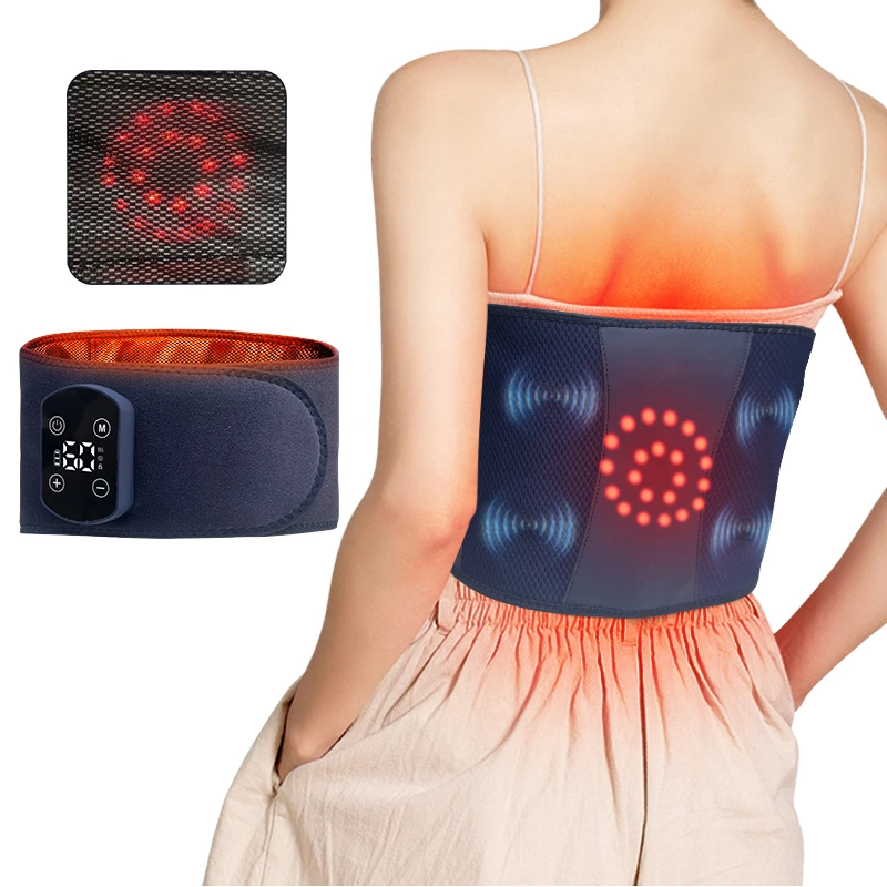YLSM063 Wearable Electric Waist Massage Device with Continuous Heating and Relaxation Vibration Function