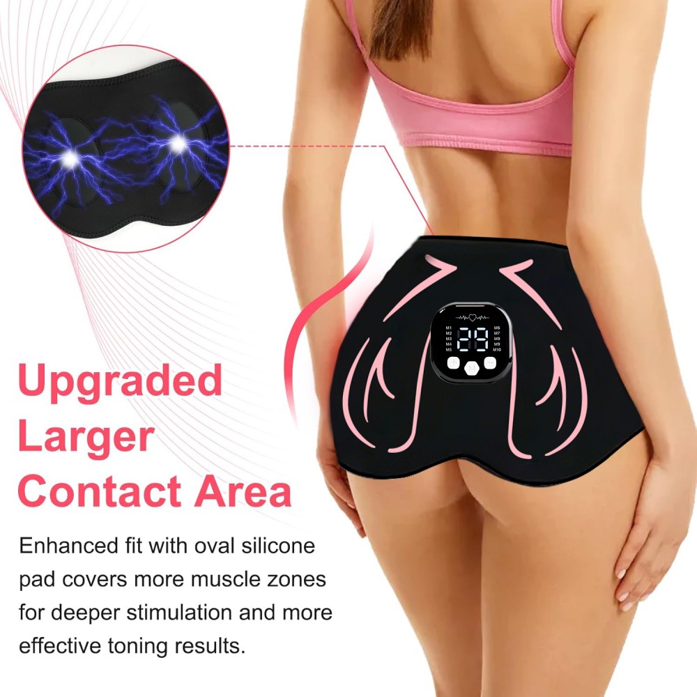 YLSM096 Electric Buttock Massage Belt Rechargeable Buttock Lifting Device Hip Massager for Body Shaping Use