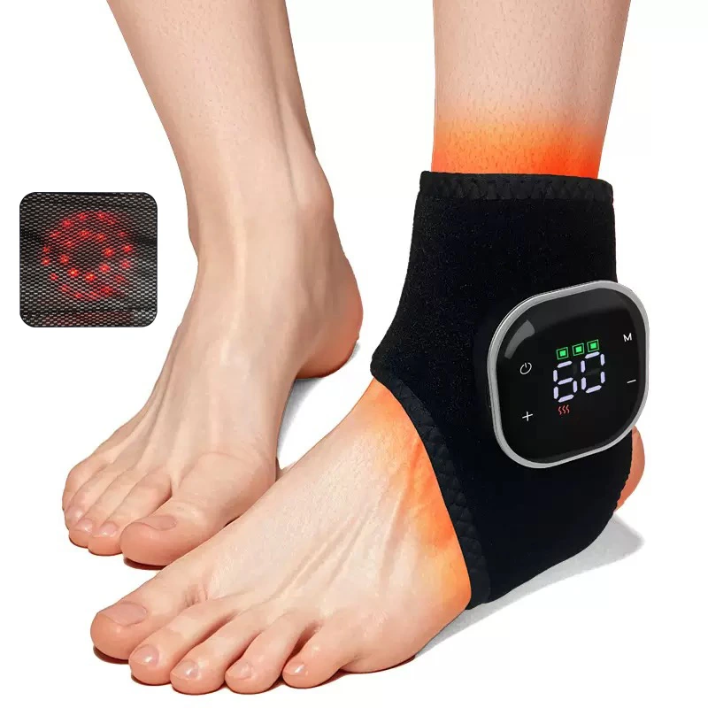 YLSM057 Red light electric ankle protection heating vibration ankle massager hot compress ankle therapy protective equipment massager
