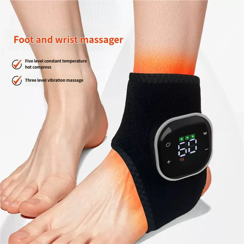 YLSM057 Red light electric ankle protection heating vibration ankle massager hot compress ankle therapy protective equipment massager