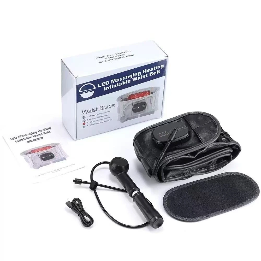 YLSM103 Airbag heated massage waist belt 5000mAh waist massager with red light insulation and electric heating waist belt