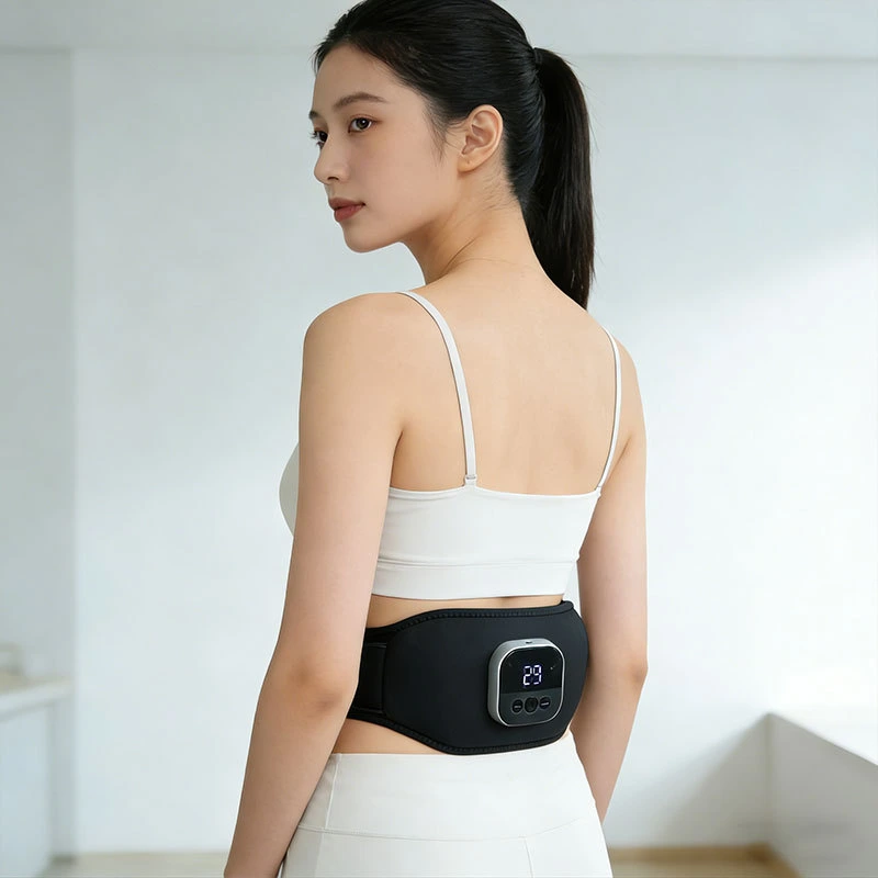 YLSM116 Heated Waistband - 105 LED Lamp Beads for Electric Heating, Waist Support with Timed Hot Compress, Red Light Waistband