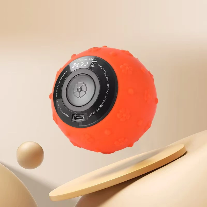 YLSM110 new mini silicone battery charging electric vibration yoga ball massage ball plantar muscle membrane ball